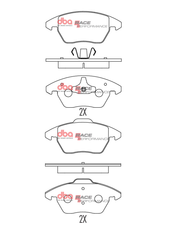 DBA Front RP Performance Brake Pads | Volkswagen GTI (06-13) (DB1849RP)