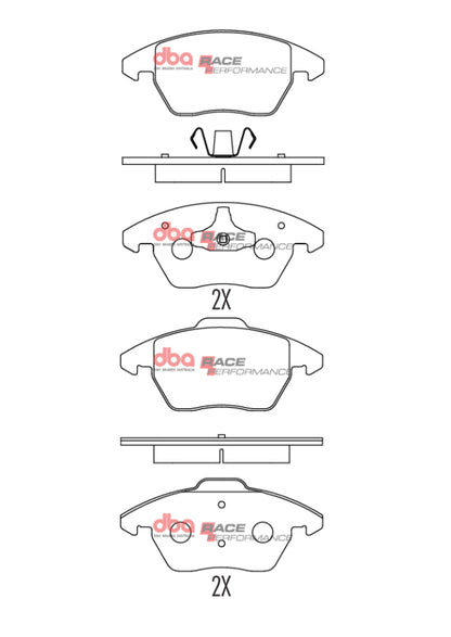 DBA Front RP Performance Brake Pads | Volkswagen GTI (06-13) (DB1849RP)