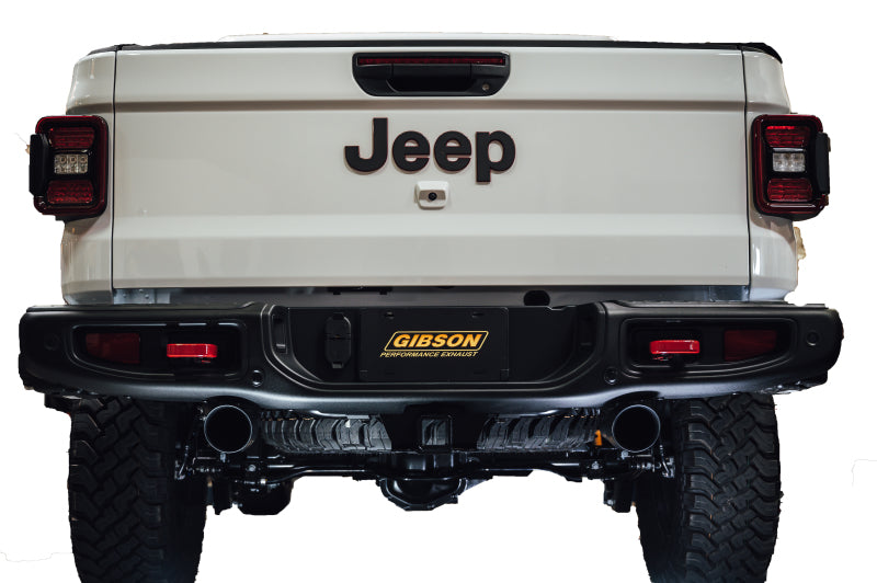 Gibson 3in/2.5in Dual Split Cat-Back Exhaust | Jeep Gladiator JT Rubicon (20-22) (617410B)