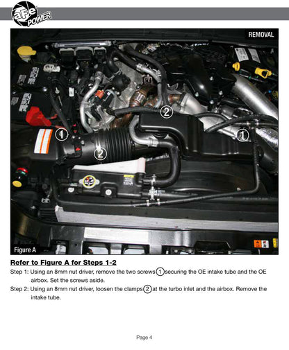 aFe Quantum Pro 5R Cold Air Intake | Ford Powerstroke V8-6.7L (11-16) (53-10003R)