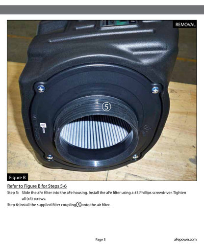 aFe Quantum Pro DRY S Cold Air Intake | GM/Chevy Duramax V8-6.6L LMM (08-10) (53-10005D)