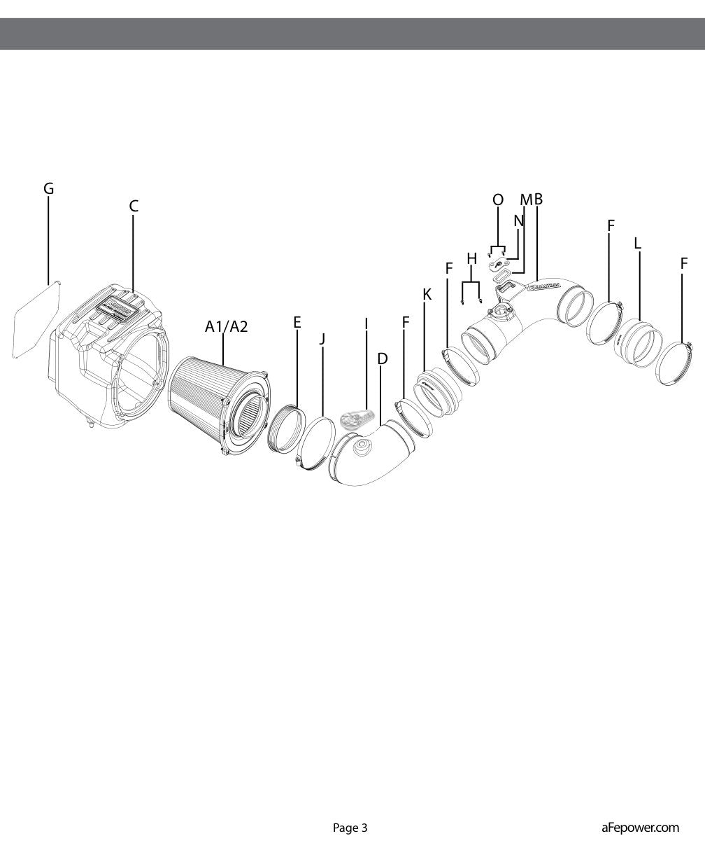 aFe Quantum Pro DRY S Cold Air Intake | GM/Chevy Duramax V8 6.6L LML (11-16) (53-10006D)