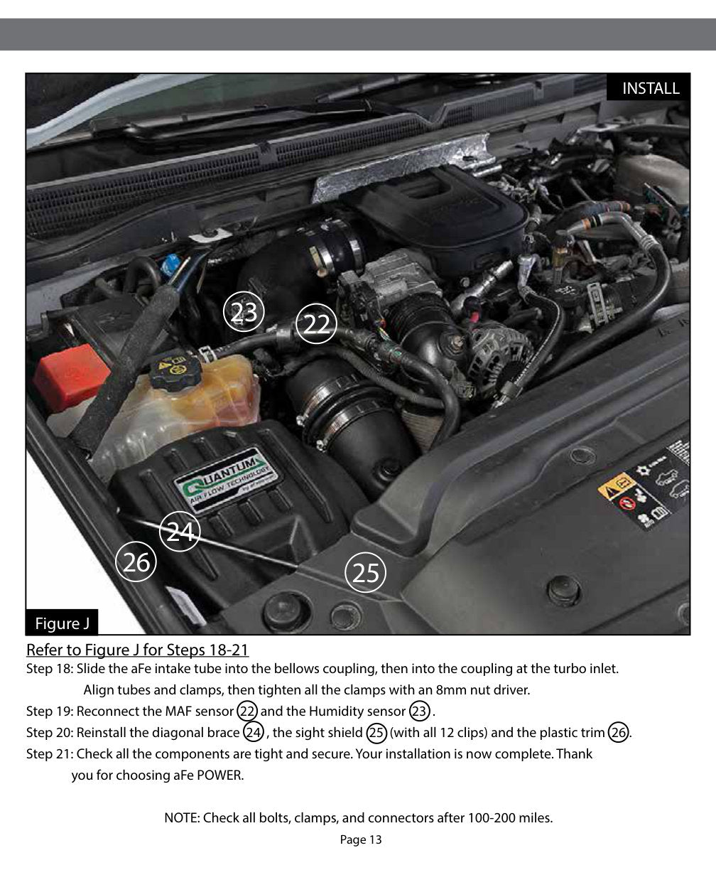 aFe Quantum Pro DRY S Cold Air Intake | GM/Chevy Duramax V8 6.6L LML (11-16) (53-10006D)