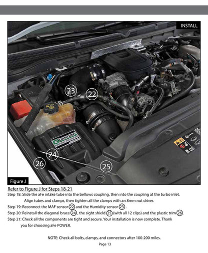 aFe Quantum Pro DRY S Cold Air Intake | GM/Chevy Duramax V8 6.6L LML (11-16) (53-10006D)