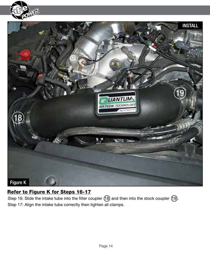 aFe Quantum Pro DRY S Cold Air Intake | GM/Chevy Duramax 6.6L V8 (17-18) (53-10007D)