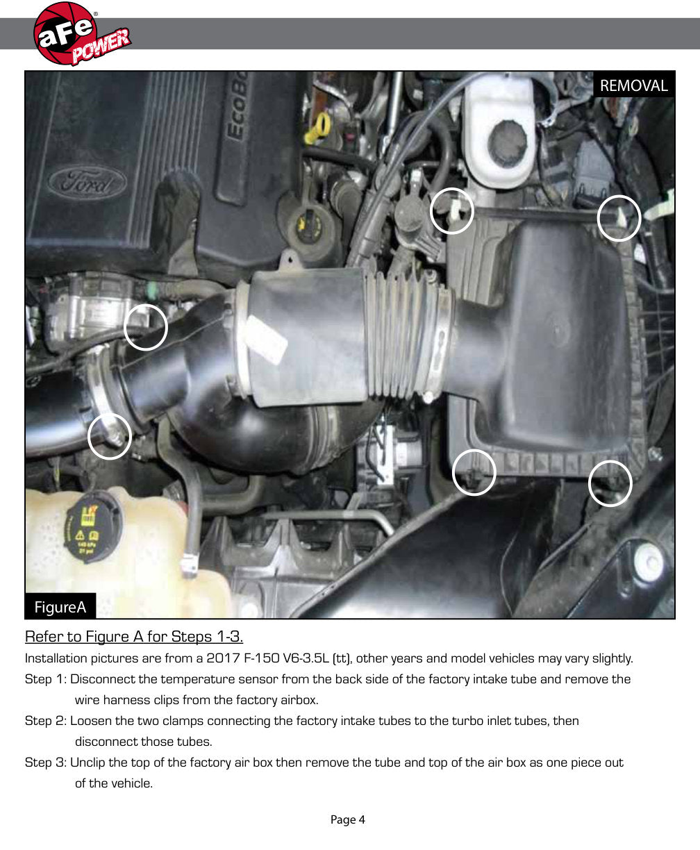 aFe Quantum Pro DRY S Cold Air Intake | Ford F150 EcoBoost V6 3.5L/2.7L (15-18) (53-10008D)