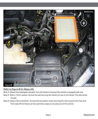 aFe Quantum Pro DRY S Cold Air Intake | Ford F150 EcoBoost V6 3.5L/2.7L (15-18) (53-10008D)
