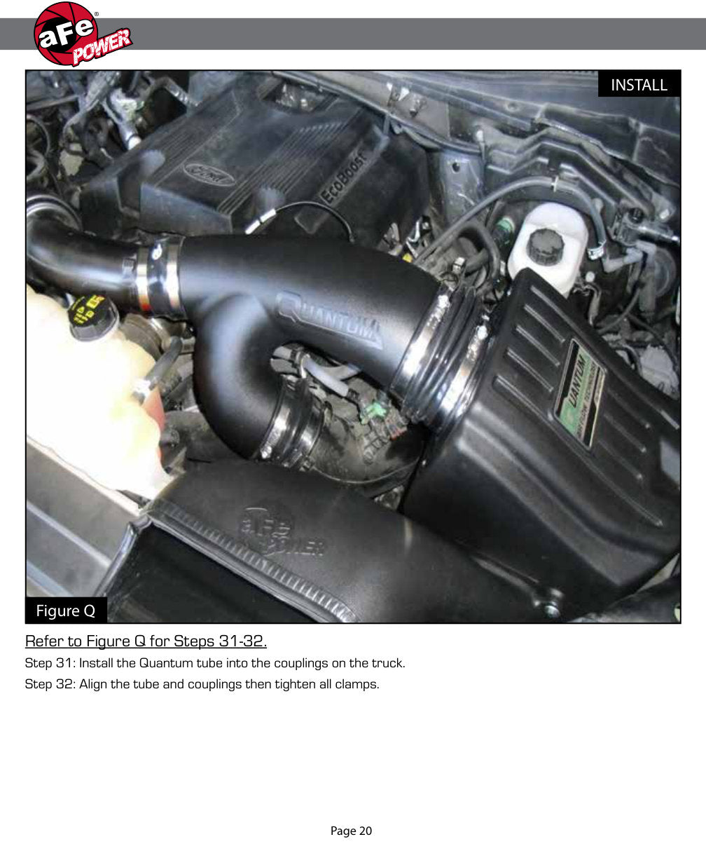 aFe Quantum Pro DRY S Cold Air Intake | Ford F150 EcoBoost V6 3.5L/2.7L (15-18) (53-10008D)
