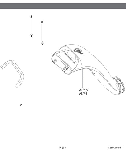 aFe Quantum Cold Air Intake Scoop | Ford F150 EcoBoost V6 3.5L/2.7L (15-18) (53-10008S)