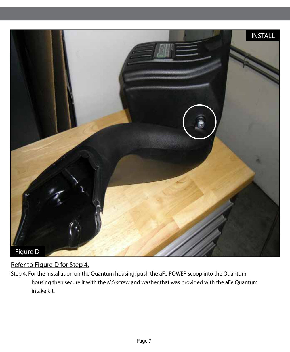 aFe Quantum Cold Air Intake Scoop | Ford F150 EcoBoost V6 3.5L/2.7L (15-18) (53-10008S)