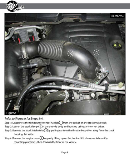 aFe QUANTUM Cold Air Intake System w/ Pro DRY S Media | RAM 1500 V8-5.7L Hemi (09-18) (53-10009D)