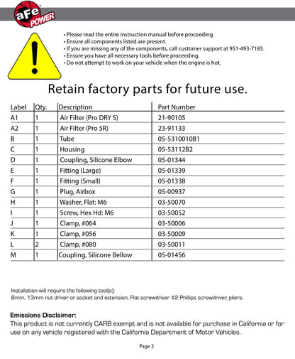 aFe Quantum CAI System | Ford F-150 15-20 (53-10010D)