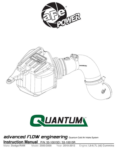aFe Quantum Cold Air Intake | Dodge Ram 10 (53-10015D)