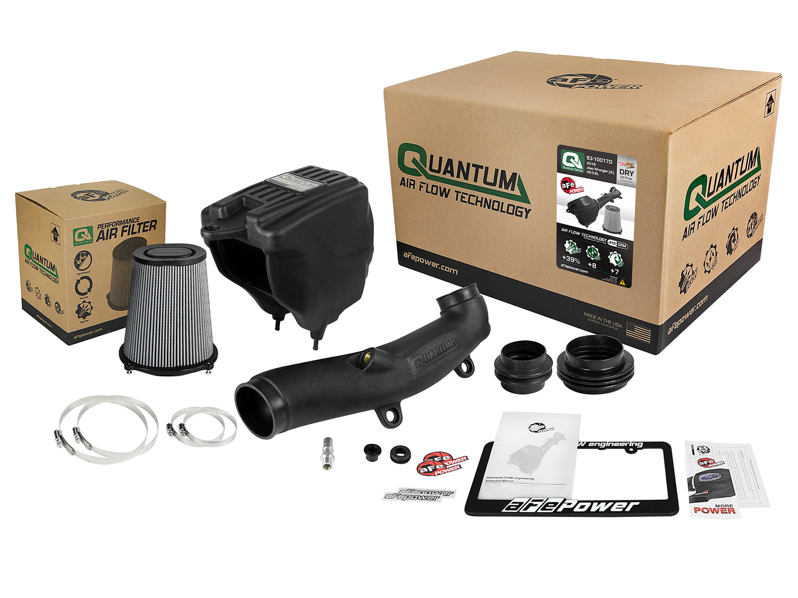 aFe QUANTUM Cold Air Intake | Jeep JL 18-24 V6-3.6L (53-10017D)