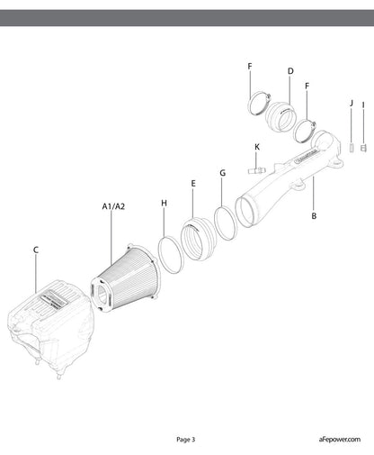 aFe QUANTUM Cold Air Intake | Jeep JL 18-24 V6-3.6L (53-10017D)