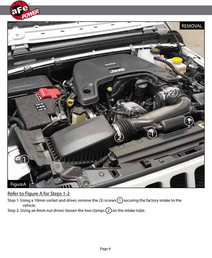 aFe QUANTUM Cold Air Intake | Jeep JL 18-24 V6-3.6L (53-10017D)