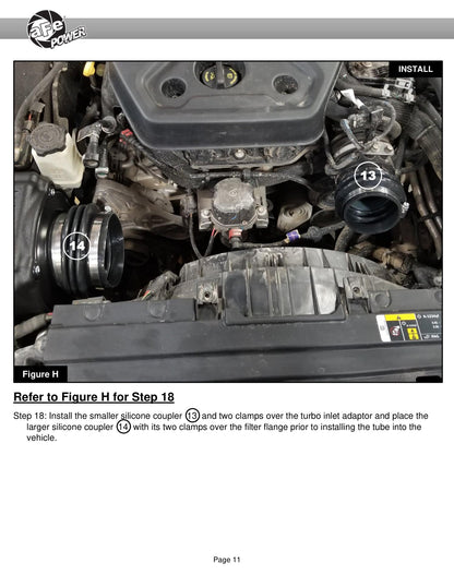 aFe Quantum Pro DRY S Cold Air Intake System | Jeep Wrangler JL L4-2.0L (18-20) (53-10019D)