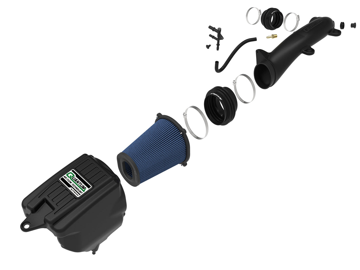 aFe Power Quantum Pro 5R Cold Air Intake System 18-20 Jeep Wrangler JL L4-2.0L (t) (53-10019R)
