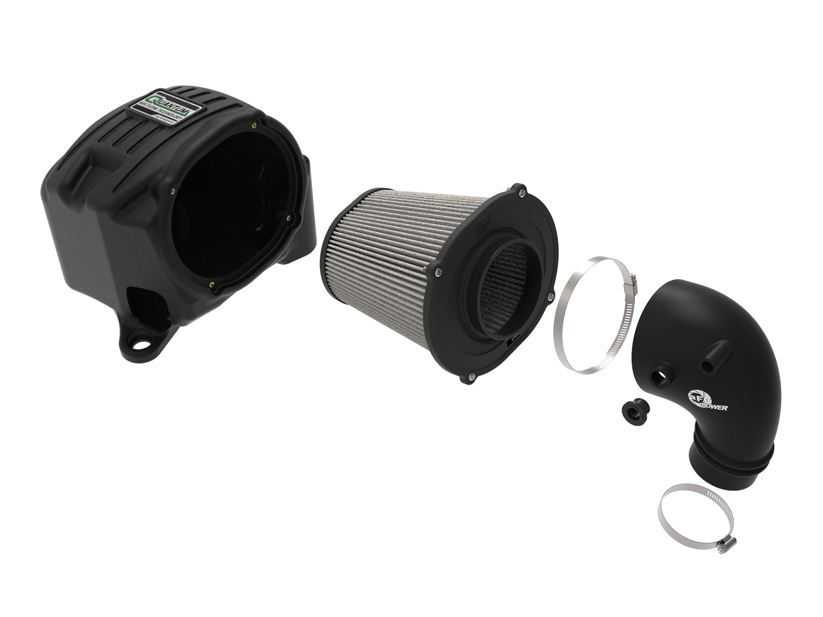 aFe Quantum Cold Air Intake w/ Pro DRY S 5" Flange | Ford Ranger L4-2.3L 2019 (53-10021D)