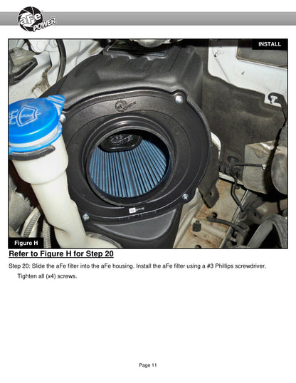 aFe QUANTUM CAI w/ Pro-Dry S | Ford Transit 15-26 (15-26) (53-10023D)