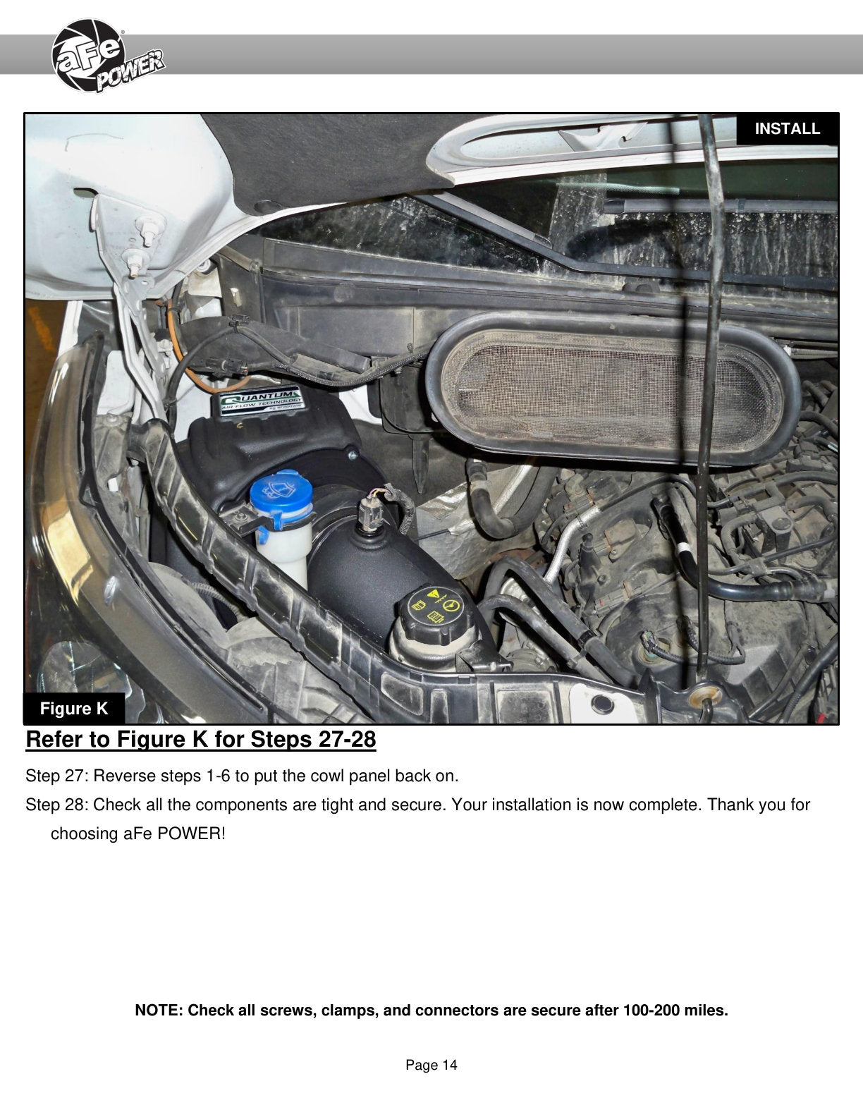 aFe QUANTUM CAI w/ Pro-Dry S | Ford Transit 15-26 (15-26) (53-10023D)