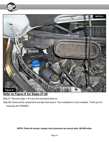 aFe QUANTUM CAI w/ Pro-Dry S | Ford Transit 15-26 (15-26) (53-10023D)