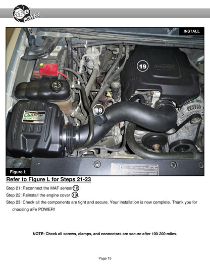 aFe Quantum Cold Air Intake GM Silverado/Sierra 07-13 V8-4.8/5.3/6.2L (53-10029D)