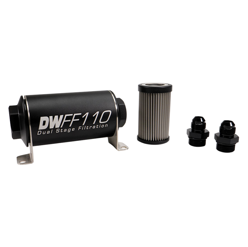 Deatschwerks Universal 40 Micron 110mm Fuel Filter Kit (8-03-110-040K-10/-38/-516/-6/-8)