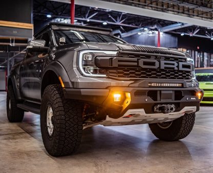 Rival 2D.1813.1.US Aluminum Bumper w/Winch Mount & Recovery Points For Ford Ranger Raptor
