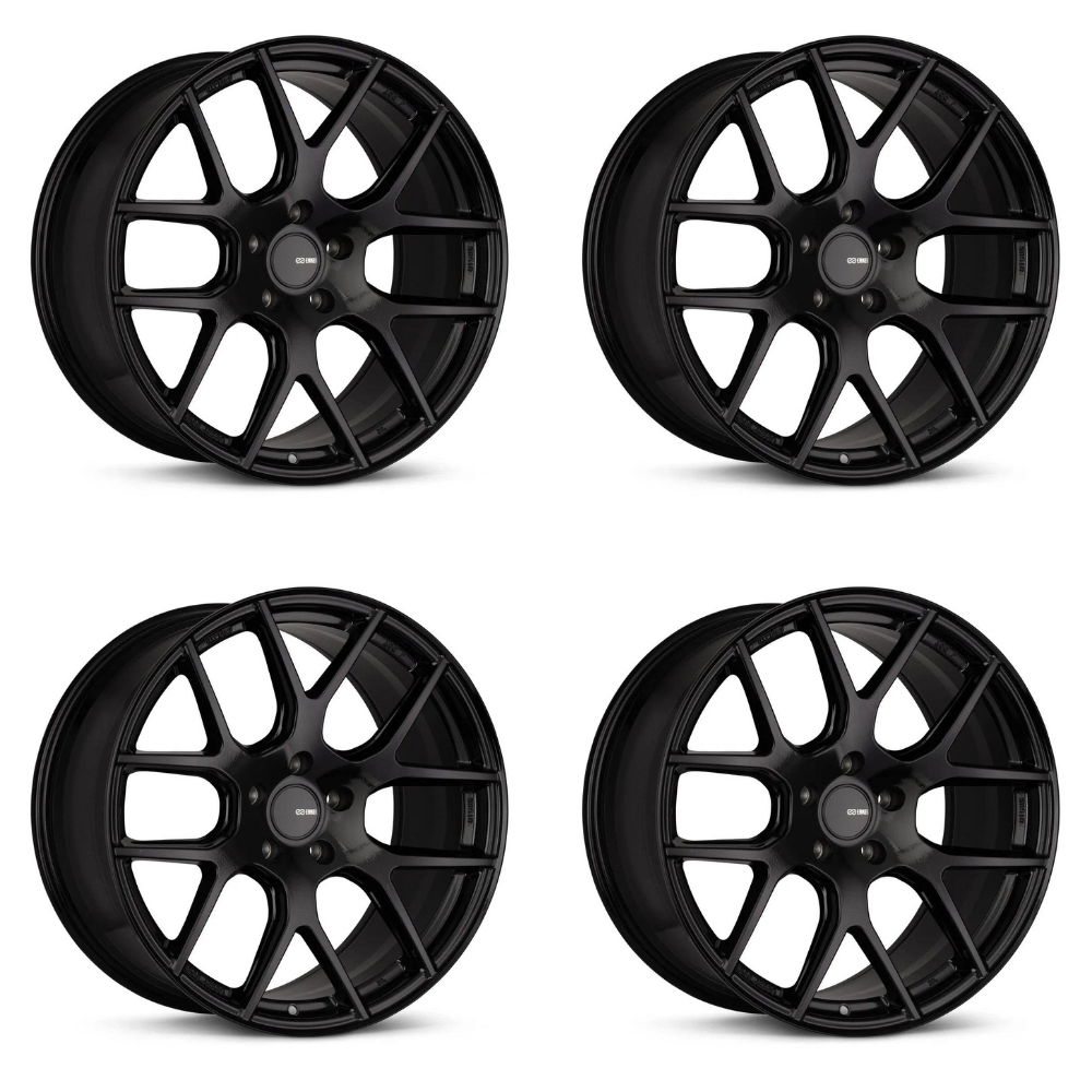 (set of 4) Enkei XM-6 Gloss Black | 20x8.5" +40mm | 5x114.3mm Wheels