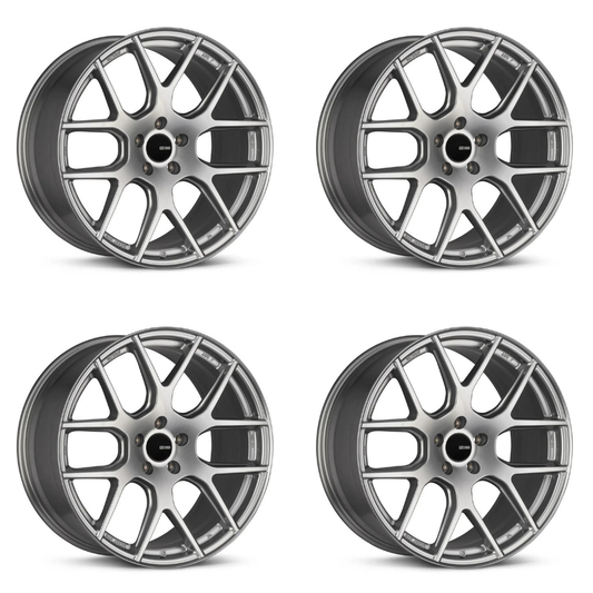 (set of 4) Enkei XM-6 Storm Gray | 17x7.5" +40mm | 5x114.3mm Wheels