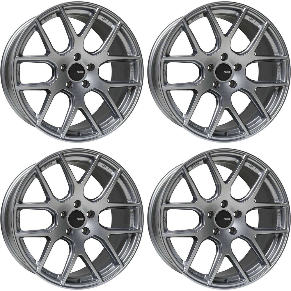 (set of 4) Enkei XM-6 Storm Gray | 18x8" +35mm | 5x114.3mm Wheel
