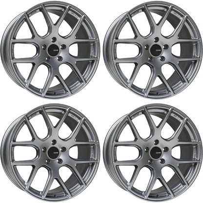 (set of 4) Enkei XM-6 Storm Gray | 18x8" +35mm | 5x114.3mm Wheel