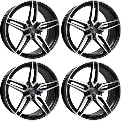 (set of 4) Enkei Victory Black Machined | 18x8" +40mm | 5x114.3mm Wheel