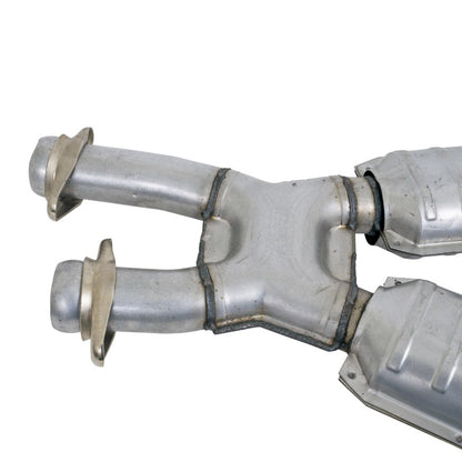 BBK High Flow X Pipe w/ Catalytic Converters | Mustang 5.0 (79-93) (1662)
