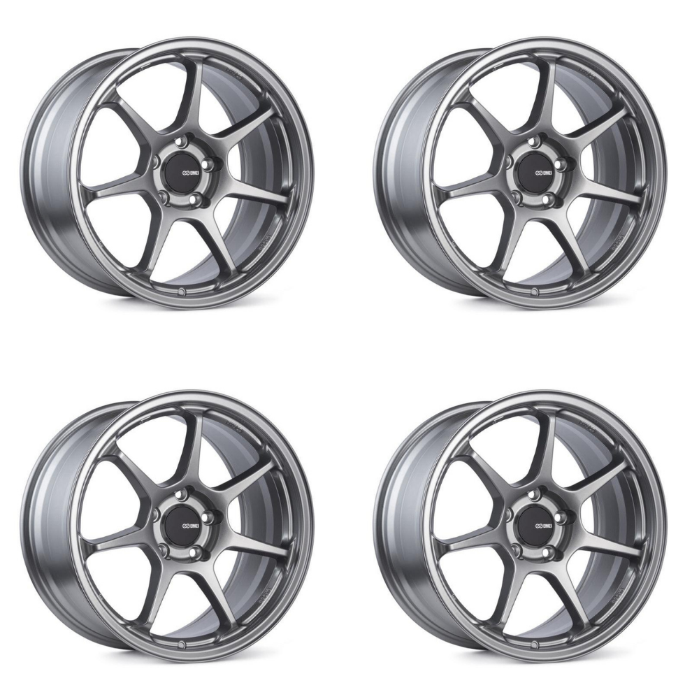 (set of 4) Enkei TS-7 Storm Gray | 18x8.5" +45mm | 5x100mm Wheel