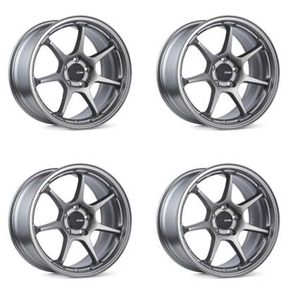 (set of 4) Enkei TS-7 Storm Gray | 18x8.5" +45mm | 5x100mm Wheel