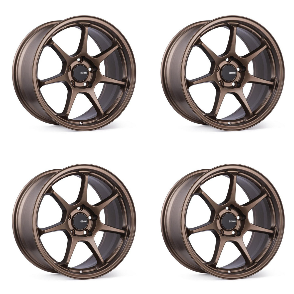 (set of 4) Enkei TS-7 Matte Bronze | 18x8.5" +45mm | 5x100mm Wheel