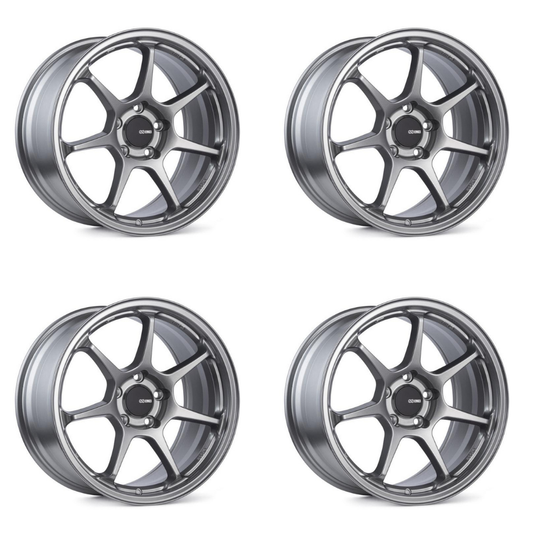 (set of 4) Enkei TS-7 Storm Gray | 18x9.5" +38mm | 5x114.3mm Wheel