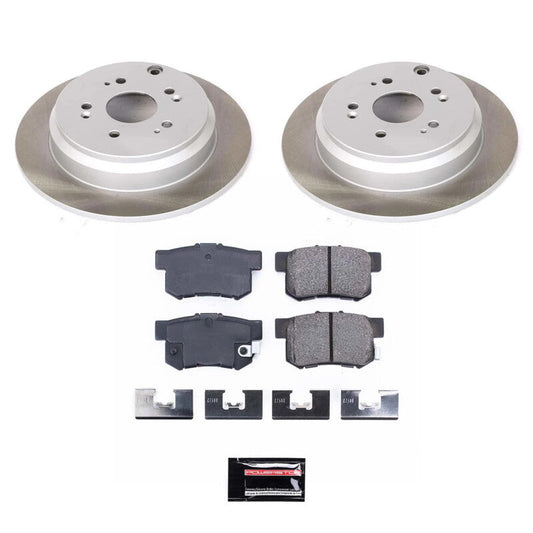 PowerStop 07-12 Acura RDX Rear Semi-Coated Rotor Kit (SC3098)