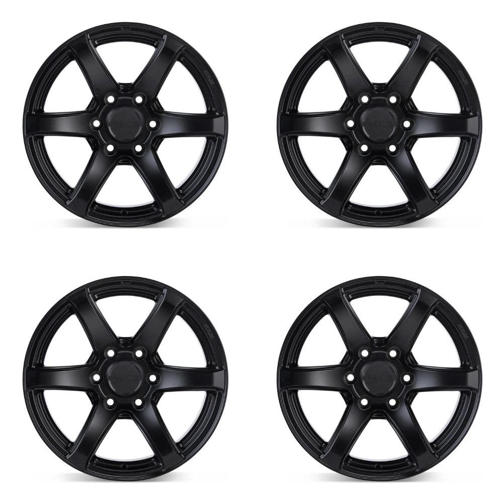 (set of 4) Enkei Cyclone Matte Black | 17x9" +12mm | 6x135mm Wheels