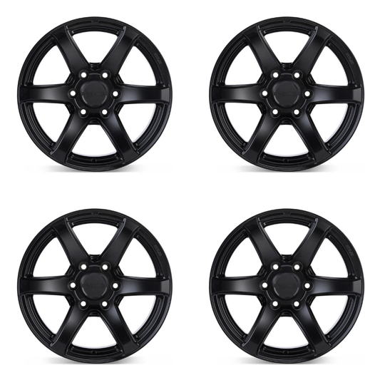 (set of 4) Enkei Cyclone Matte Black | 17x9" +12mm | 6x135mm Wheels