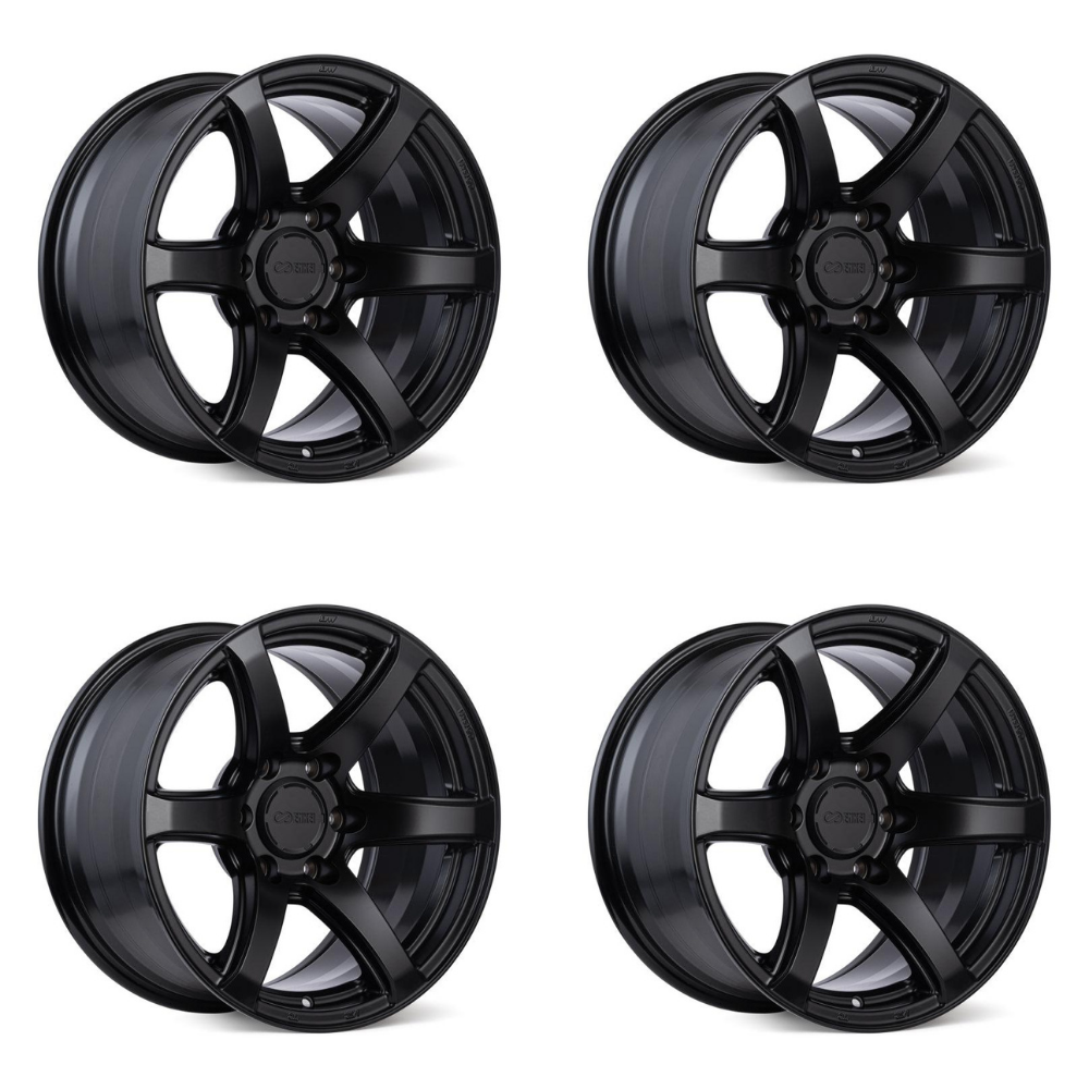 (set of 4) Enkei Cyclone Matte Black | 18x9" +12mm | 6x135mm Wheel