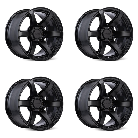 (set of 4) Enkei Cyclone Matte Black | 18x9" +12mm | 6x135mm Wheel