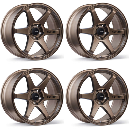 (set of 4) Enkei T6R Matte Bronze | 17x9" +40mm | 5x114.3mm Wheel