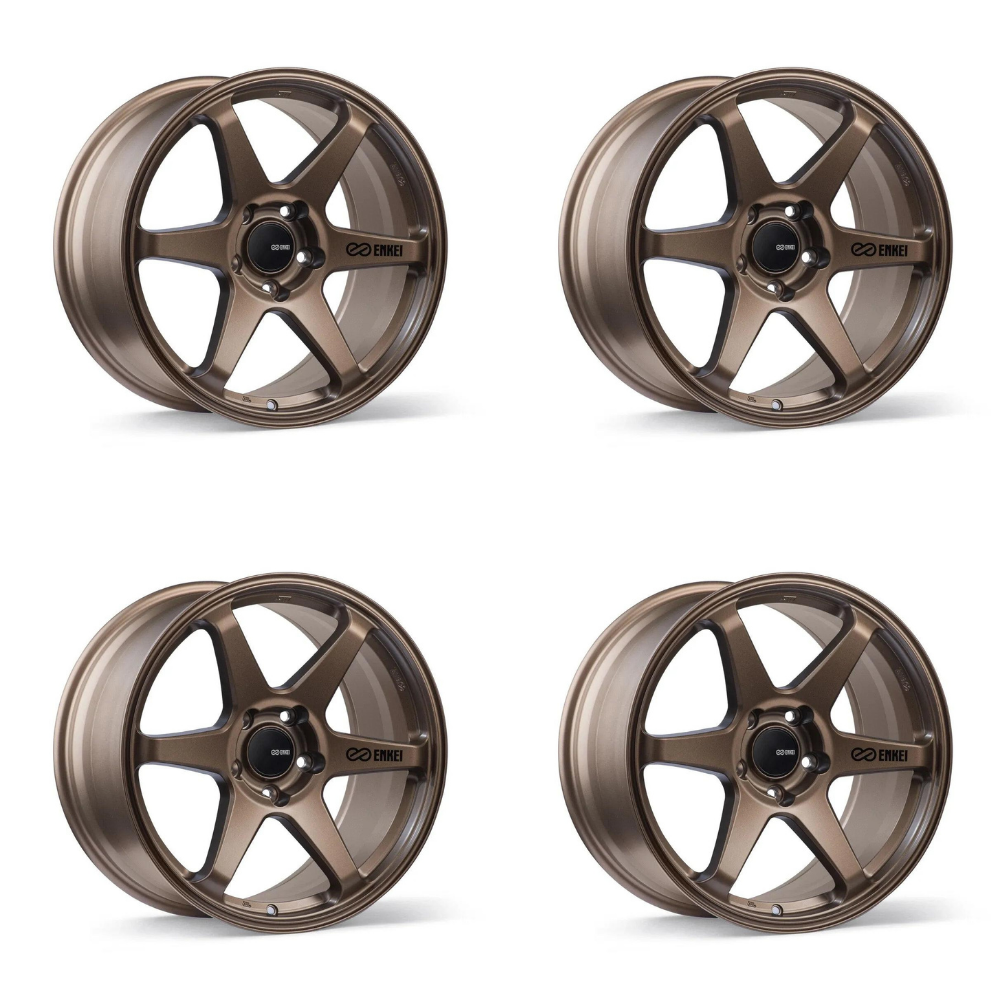 (set of 4) Enkei T6R Matte Bronze | 18x8" +40mm | 5x114.3mm Wheels