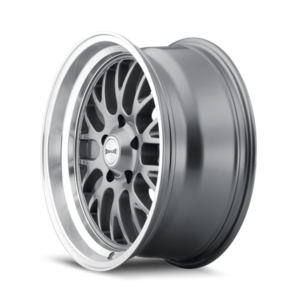 (set of 4) Ridler Wheels 607 Gloss Grey Machined | 20x10" +0mm | 5x120.65mm Wheels