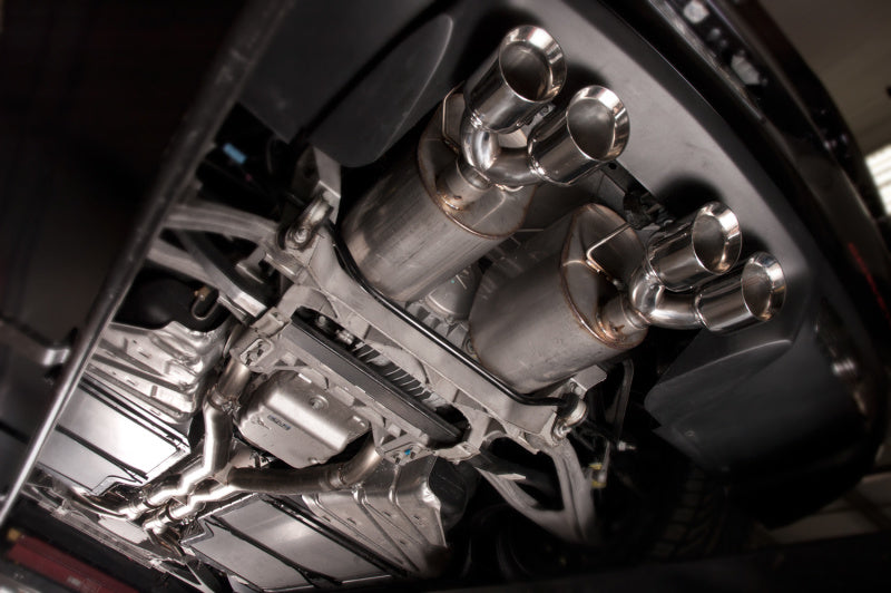 Stainless Works 2-1/2in Dual Chambered Turbo Mufflers | Corvette C6 (09-13) (C609CBQUAD)