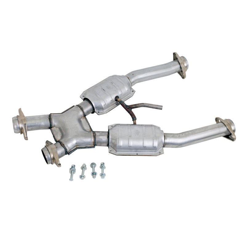 BBK 94-95 Mustang 5.0 Short Mid X Pipe w/ Catalytic Converters (1672)