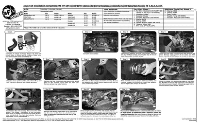 aFe Magnum FORCE Stage-2 Cold Air Intake | GM Trucks/SUVs V8 4.8/5.3L (99-07) (54-10092)